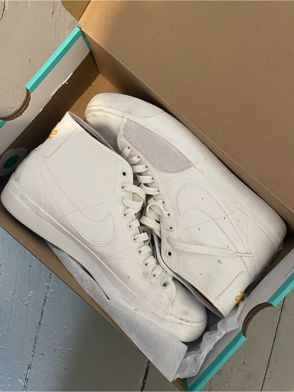 Nike SB Blazer Court Mid PRM - Sail (Teal Box)